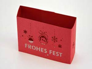 Banderole rot frohes fest